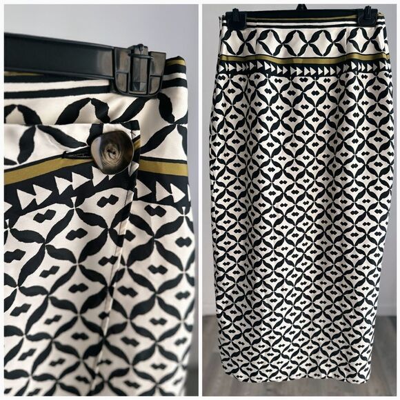 Zara Printed Wrap Skirt New - Picture 2 of 11